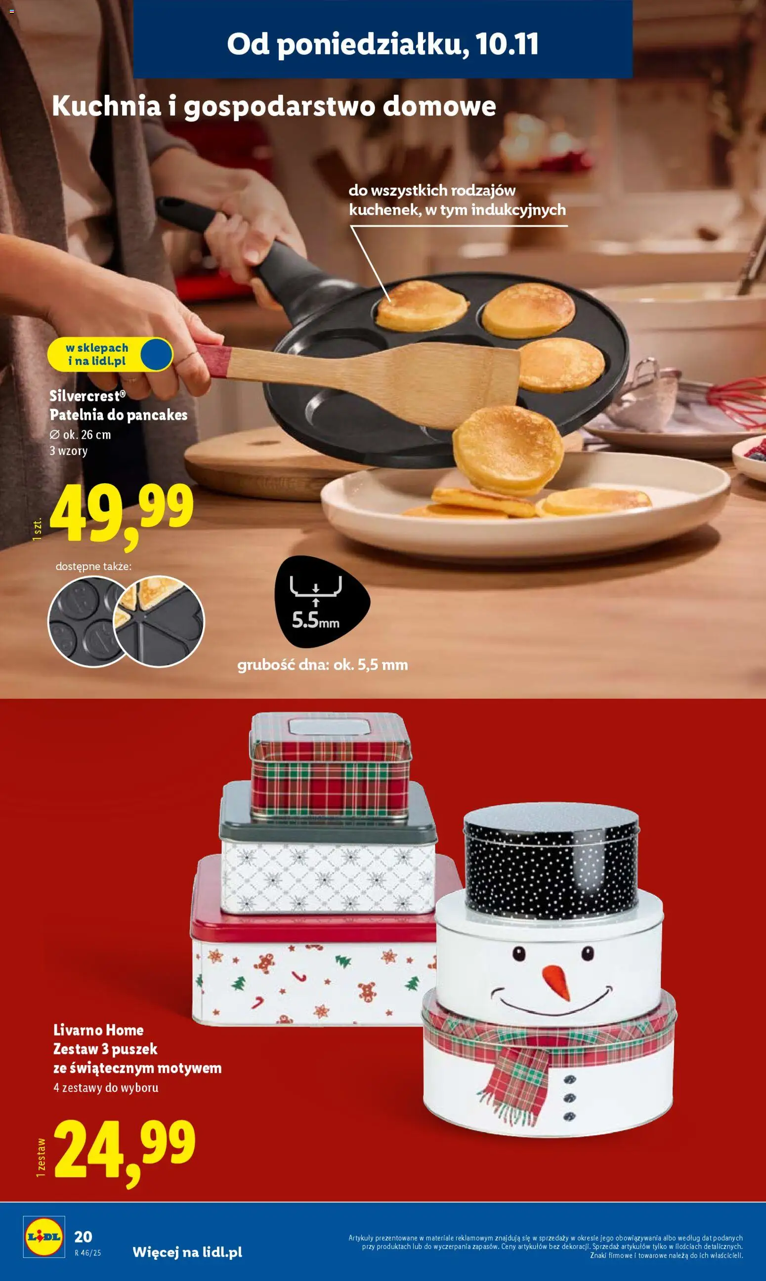 Lidl Katalog od 10.11.2025 | Strona: 24 | Produkty: Patelnia, Pancakes