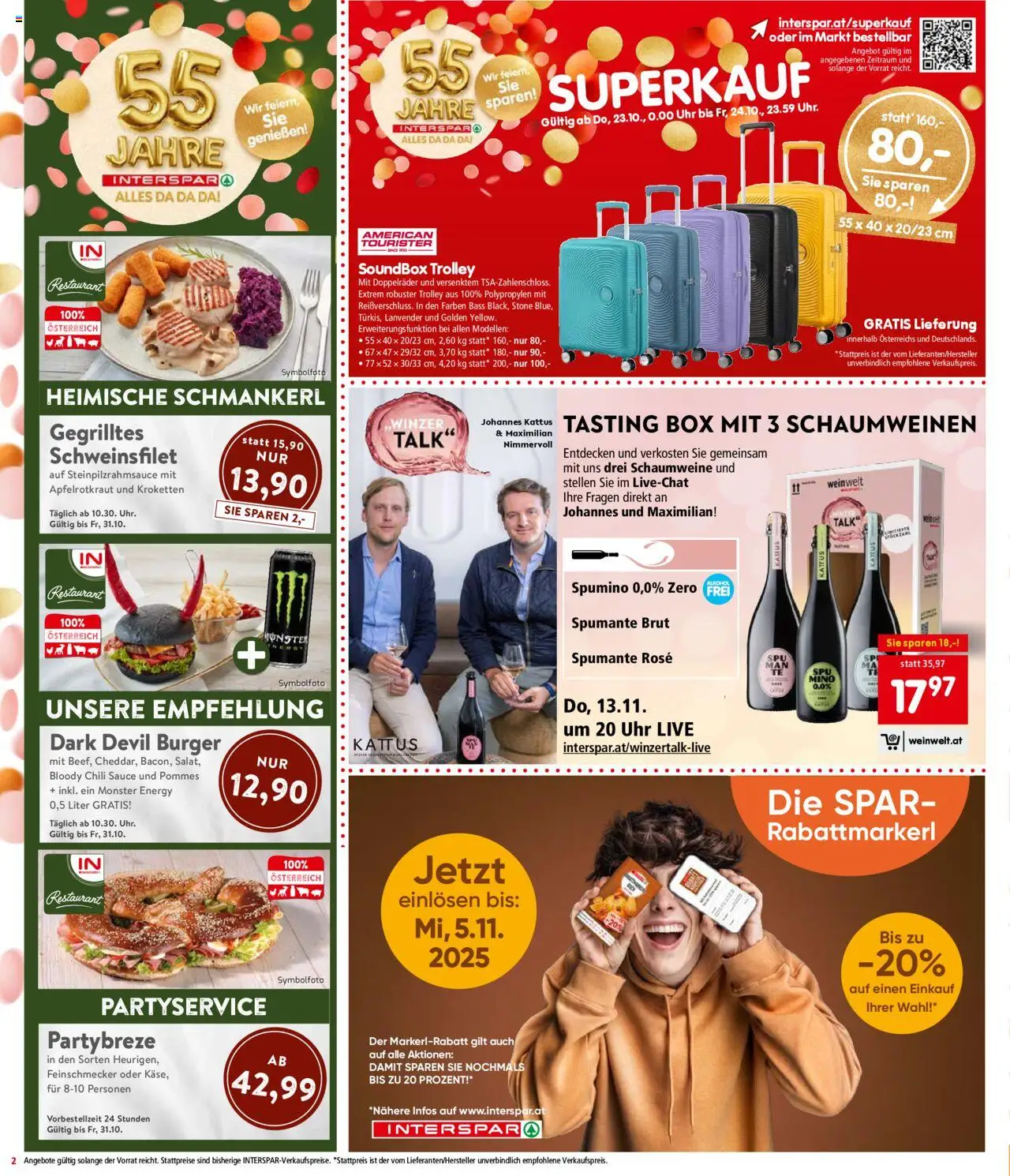 Interspar Flugblatt - Osttirol gültig ab 23.10.2025 | Seite: 2 | Produkte: Chili, Uhr, Box