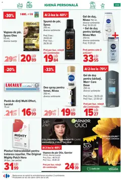 Noul catalog Carrefour – valabil de la 03.09.2025 | Pagină: 38 | Produse: Plasturi, Body, Gel de duș, Vopsea de păr