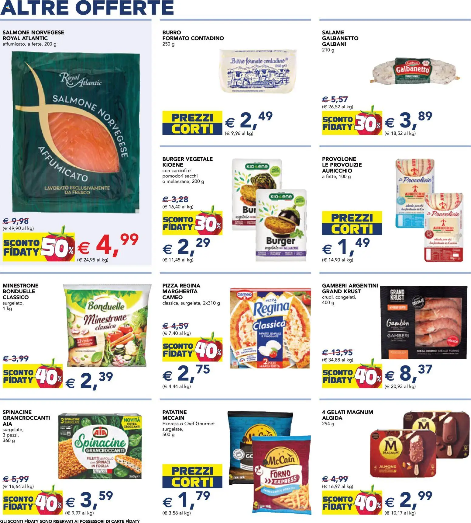 Volantino Esselunga S del 07.11.2025 | Pagina: 8 | Prodotti: Salmone, Gamberi, Burro, Forno