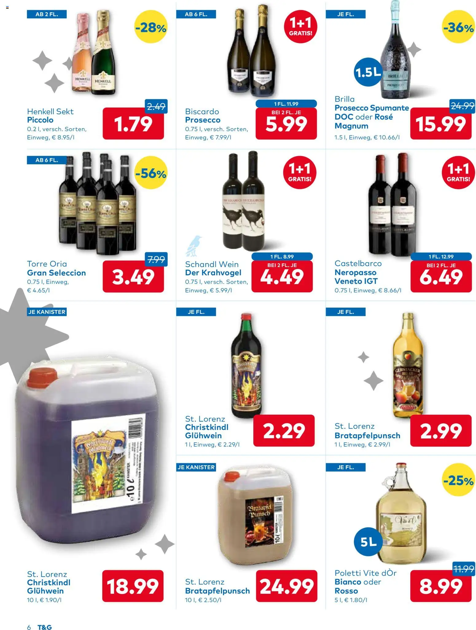 T&G Flugblatt gültig ab 18.12.2025 | Seite: 6 | Produkte: Wein