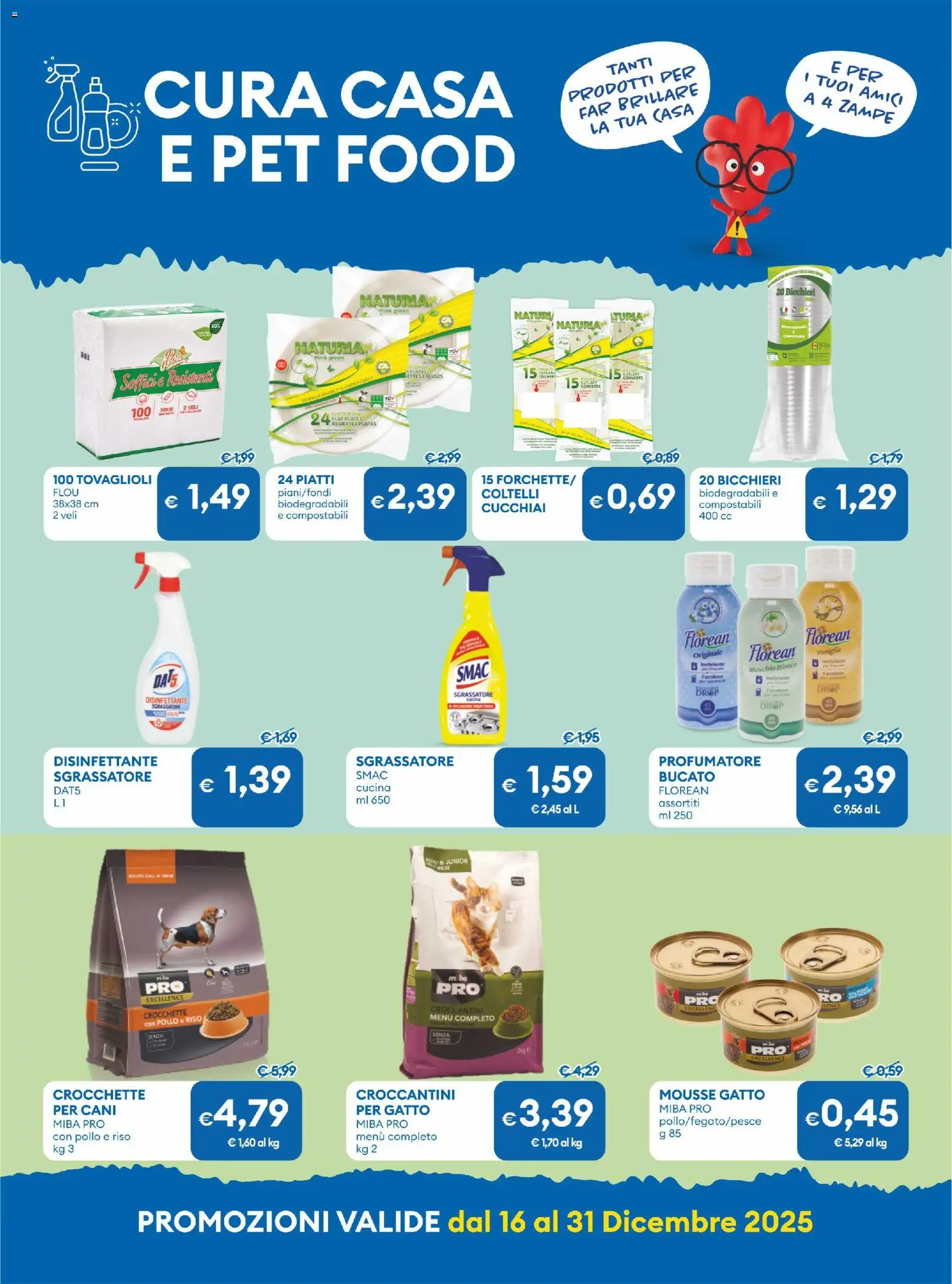 Volantino MD Discount del 16.12.2025 | Pagina: 32 | Prodotti: Pollo, Riso, Sgrassatore, Crocchette