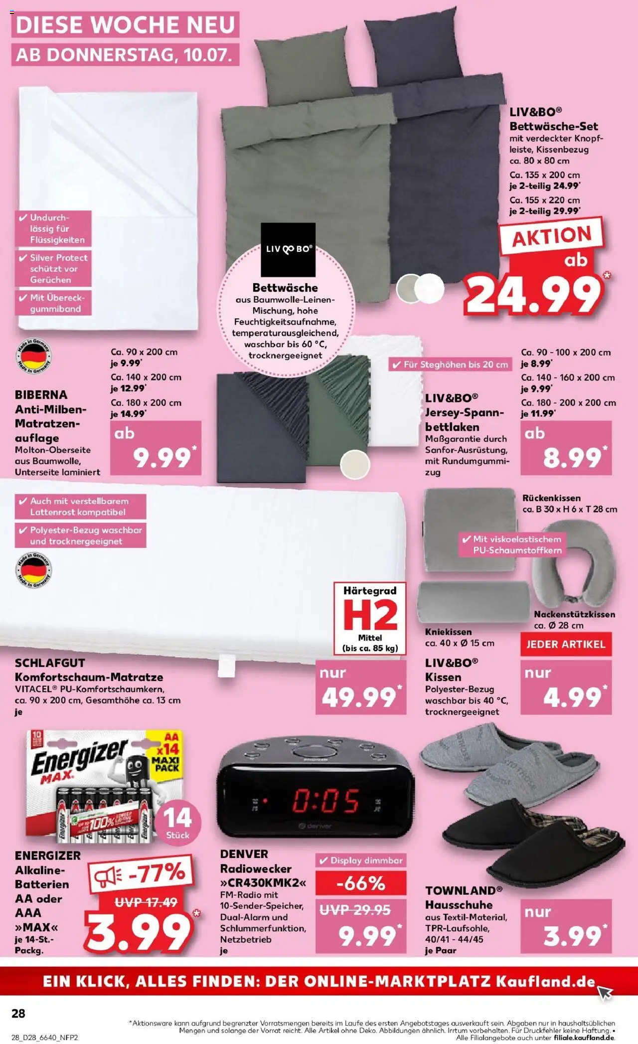Kaufland prospekt Dossenheim	 - gültig ab dem 13.07.2025 | Seite: 43 | Produkte: Kissen, Bettwäsche, Radiowecker, Radio