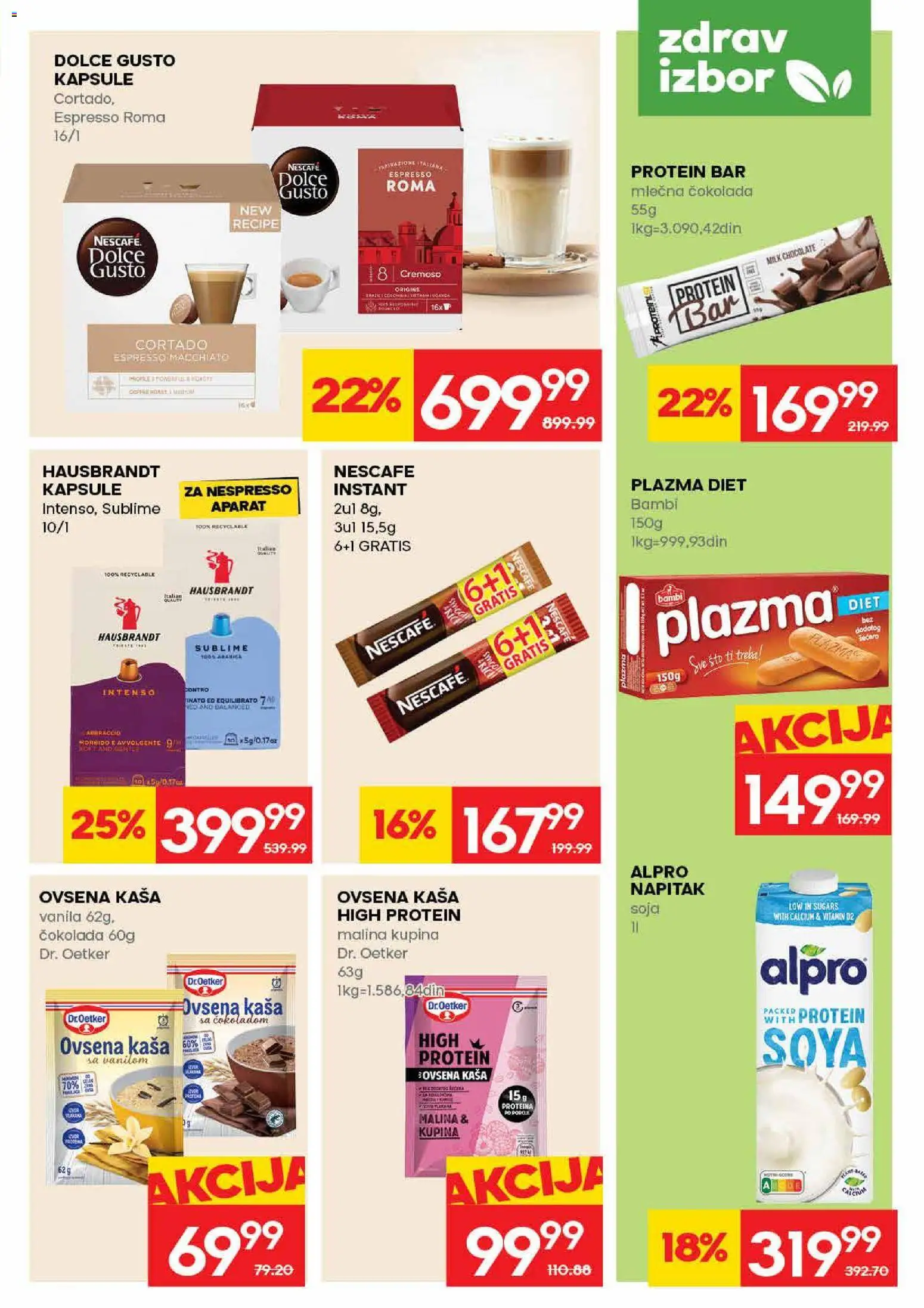 Idea katalog - važi od 30.04.2026 | Strana: 17 | Proizvode: Sto, Protein bar, Nespresso, Čokolada