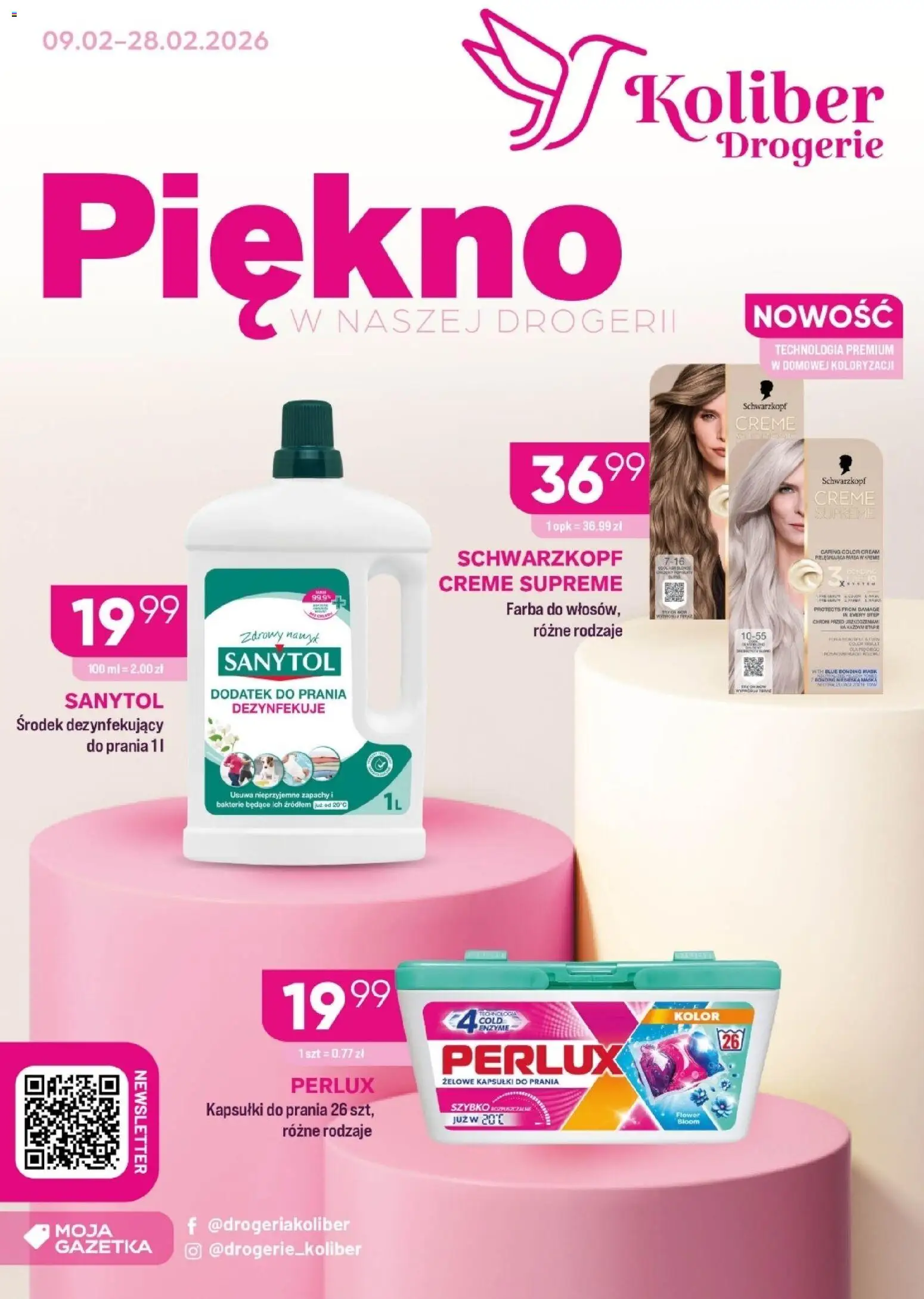 Koliber Gazetka od 09.02.2026 | Strona: 1 | Produkty: Kapsułki do prania, Maska