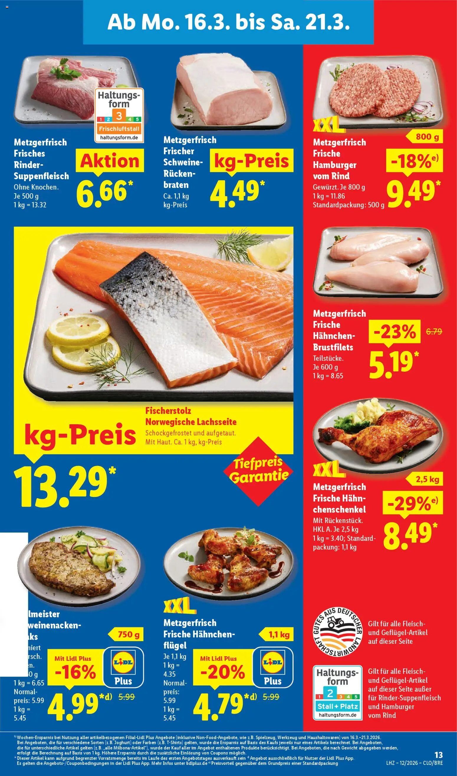 Lidl Prospekt Hohenkirchen – gültig ab 16.03.2026 | Seite: 23 | Produkte: Gewicht, Joghurt, Suppenfleisch, Fleisch