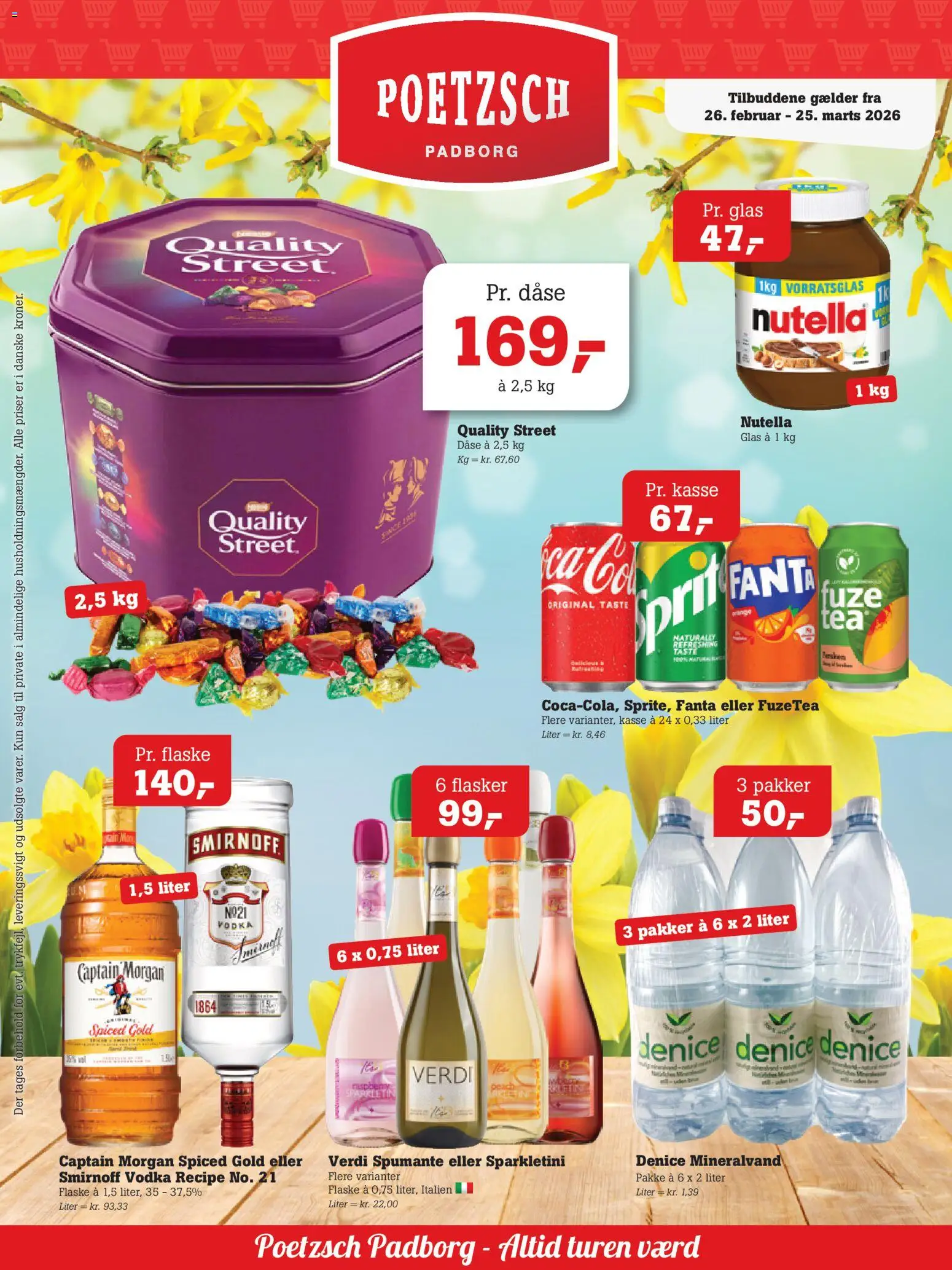 Poetzsch Padborg tilbudsavis – gyldig fra 26.02.2026 | Side: 1 | Produkter: Vodka, Iogurteira, Fanta, Nutella
