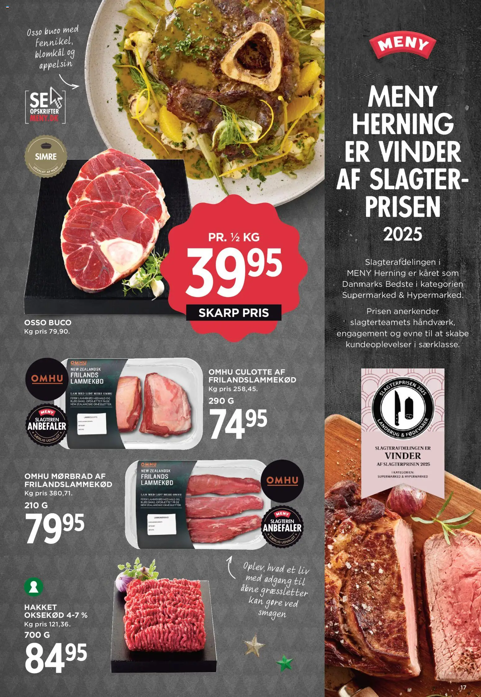 Meny tilbudsavis – gyldig fra 14.11.2025 | Side: 19 | Produkter: Oksekød, Lammekød, Blomkål, Søm