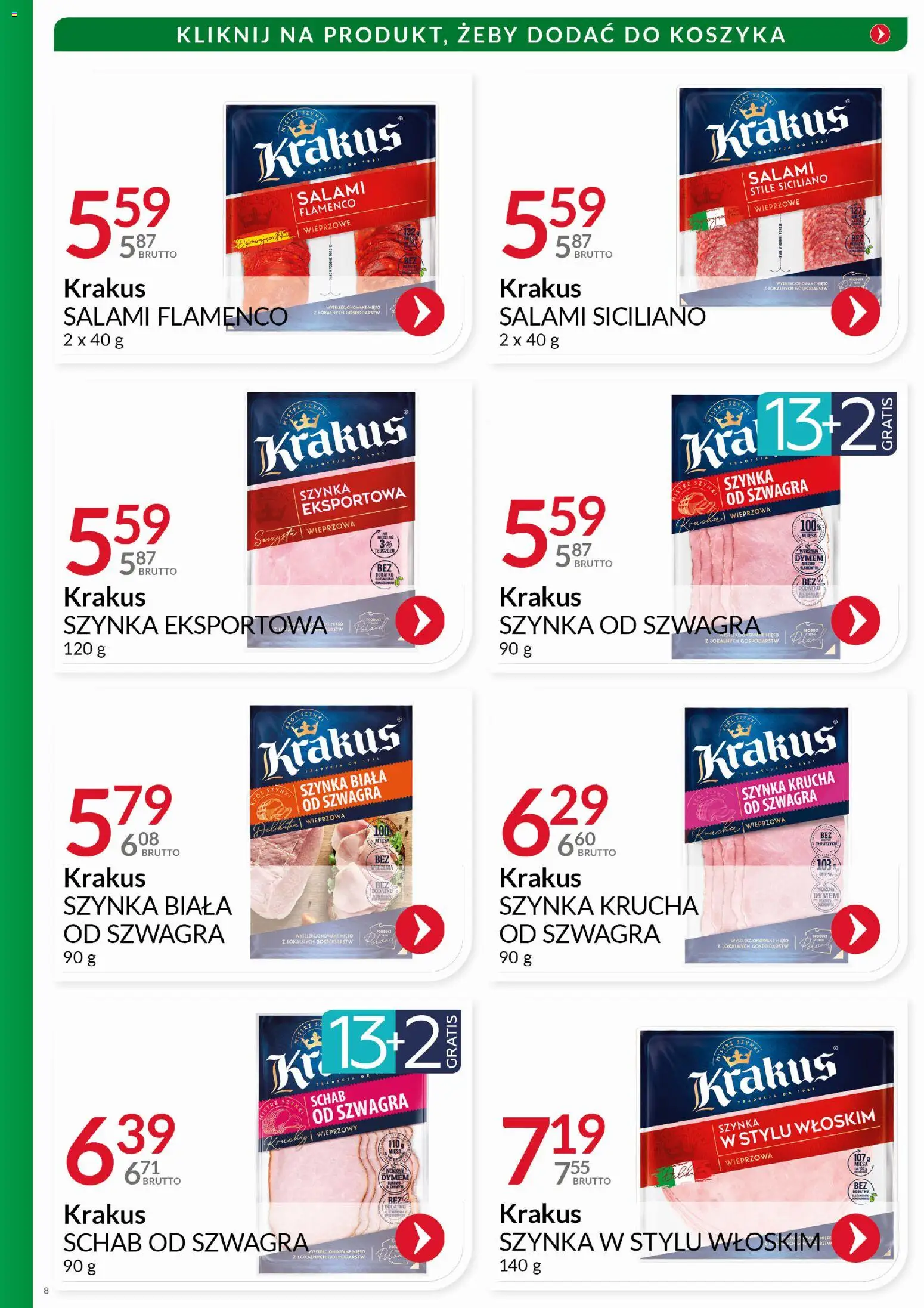 Eurocash Gazetka - Katalog Wędlin od 01.11.2025 | Strona: 8