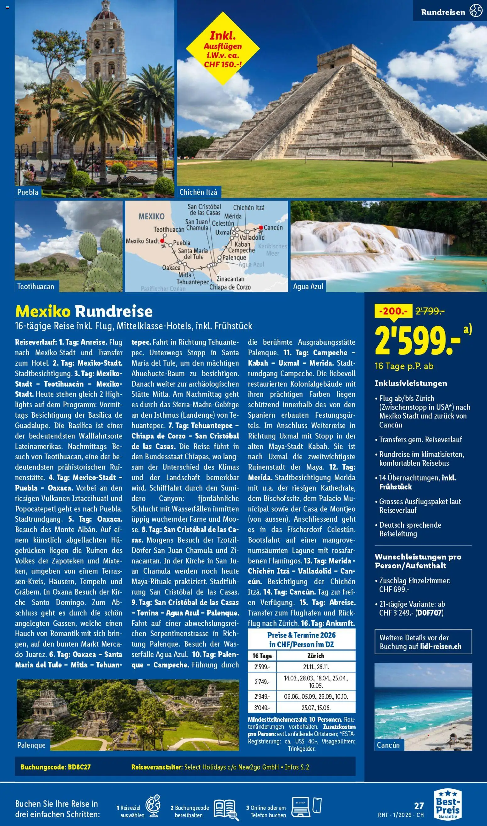 Lidl Aktionen Reisen Januar – gültig ab 29.12.2025 | Seite: 27 | Produkte: Telefon