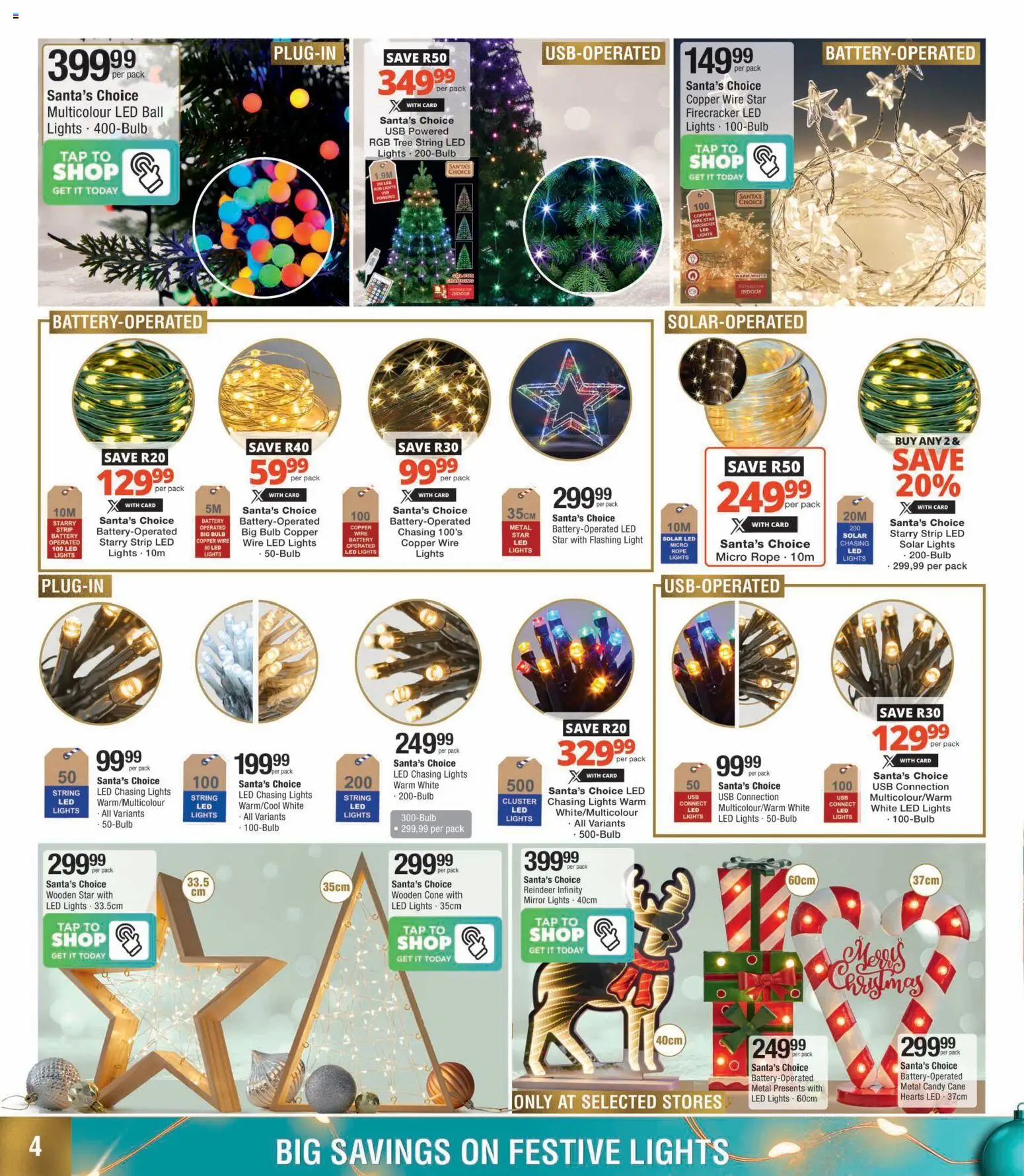 New Checkers catalogue – valid from 01.12.2025 | Page: 4 | Products: USB, Battery, Mirror, Light