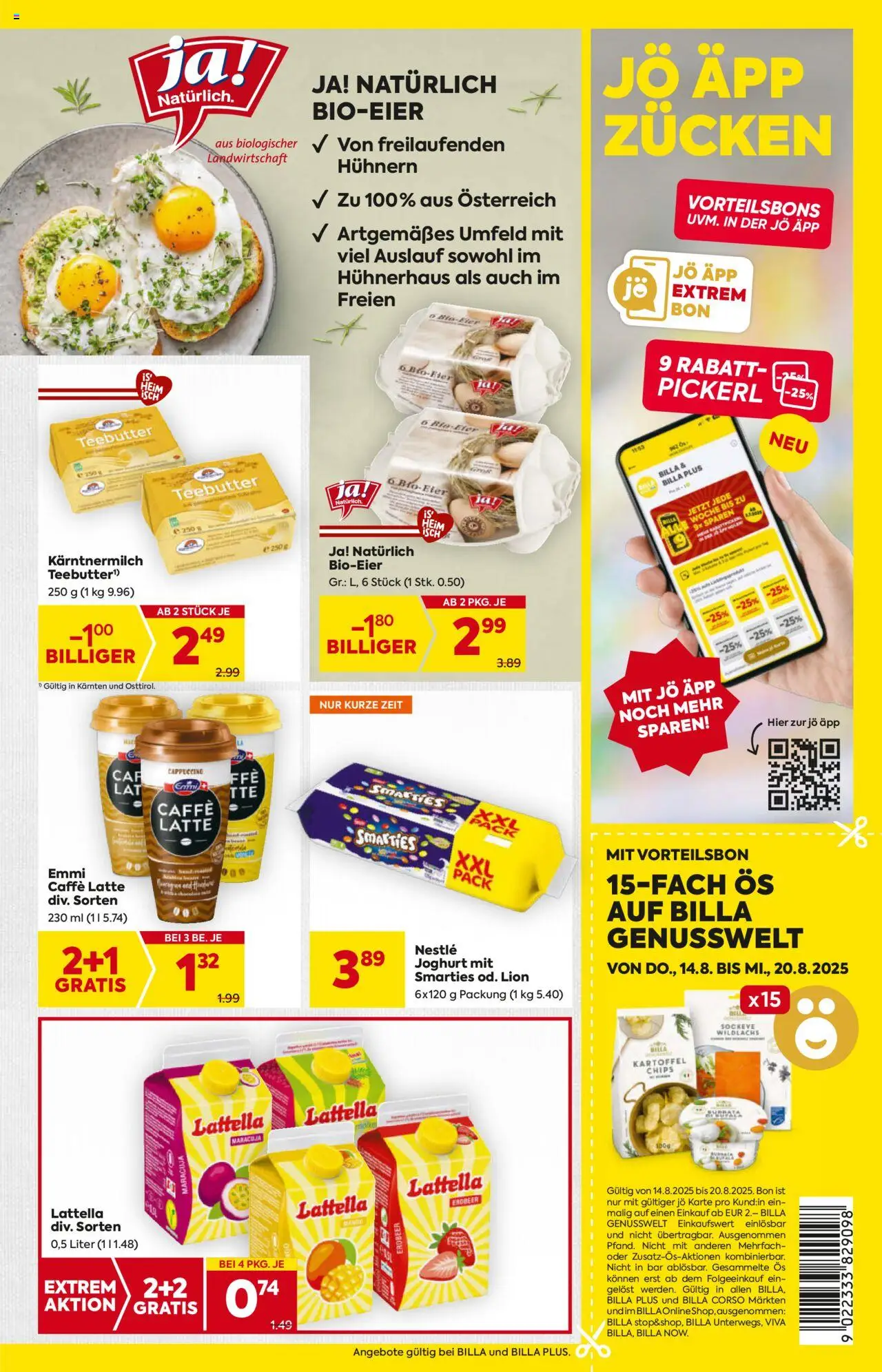 Billa Flugblatt - Kärnten gültig ab 14.08.2025 | Seite: 7 | Produkte: Chips, Joghurt