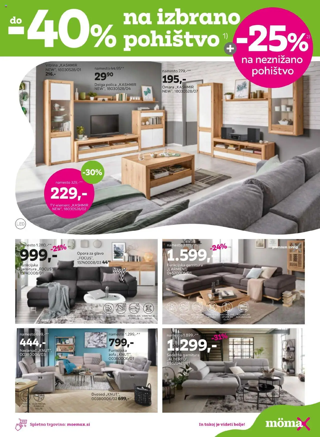 Mömax katalog │ velja od 04.08.2025 | Stran: 5 | Izdelki: Dvosed, Pohištvo, Sedezna garnitura, Polica
