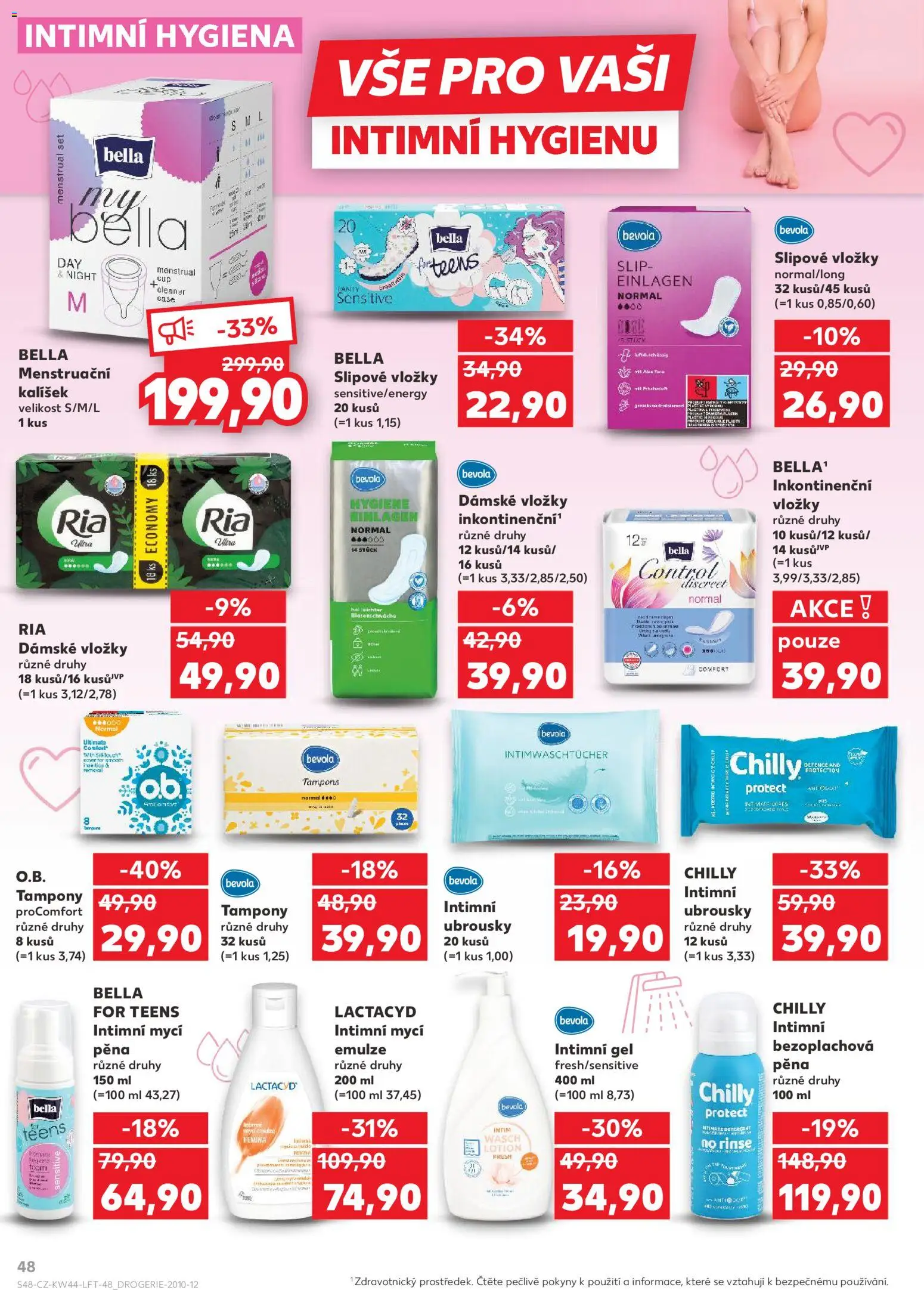Kaufland leták - Kolín od 29.10.2025 | Strana: 48 | Produkty: Ubrousky, Bevola, Inkontinenční vložky, Cola