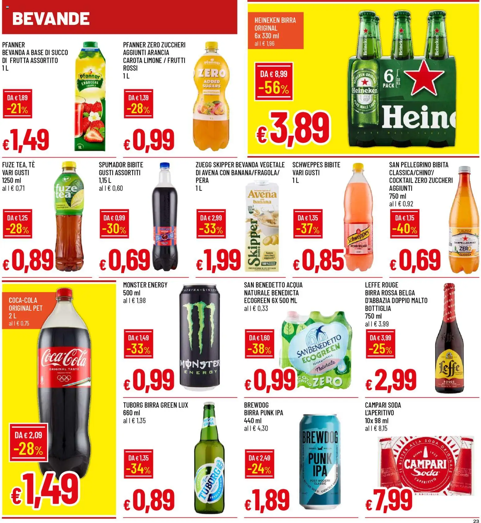 Volantino Famila del 04.12.2025 | Pagina: 23 | Prodotti: Tè, Frutta, Heineken, Bottiglia