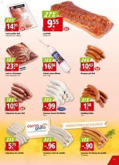 Aligro Aktionen Chavannes, Matran, Genève, Sion ab 02.03.2026 gültig | Seite: 11 | Produkte: Salami, Griller