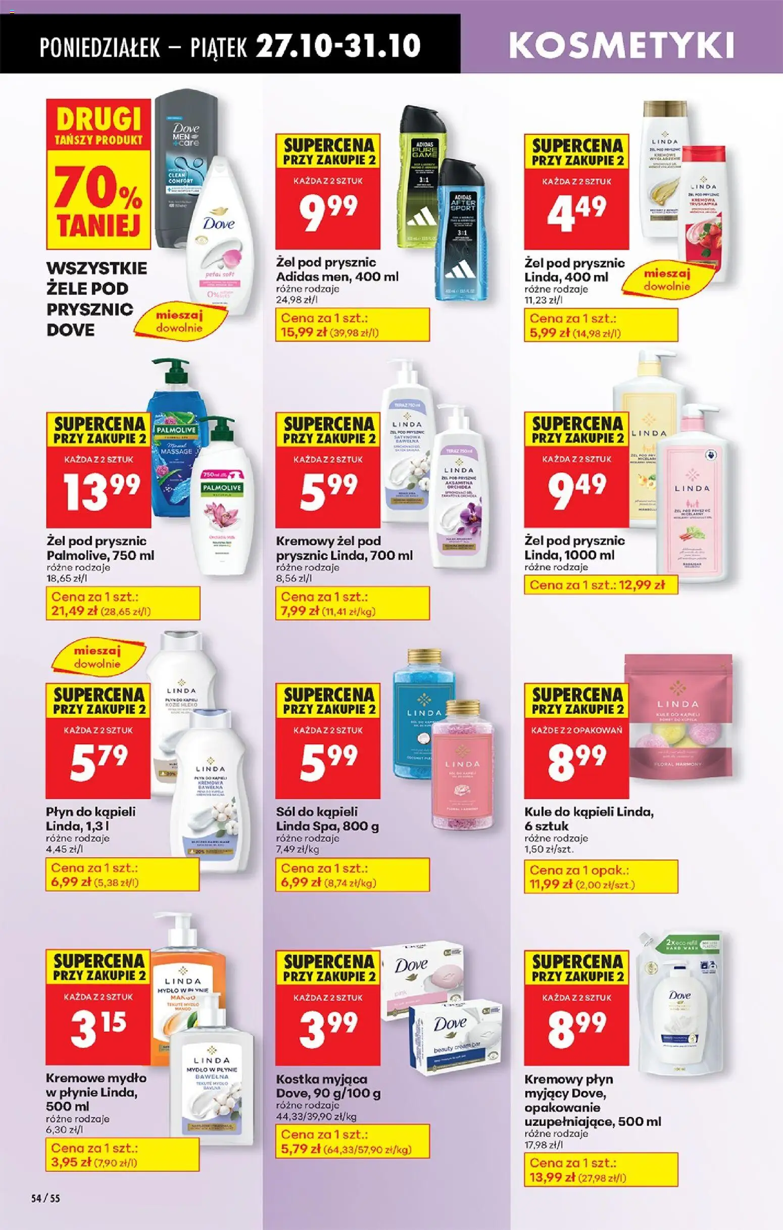Biedronka gazetka od 27.10.2025 | Strona: 72 | Produkty: Mango, Kosmetyki, Prysznic, Mydło