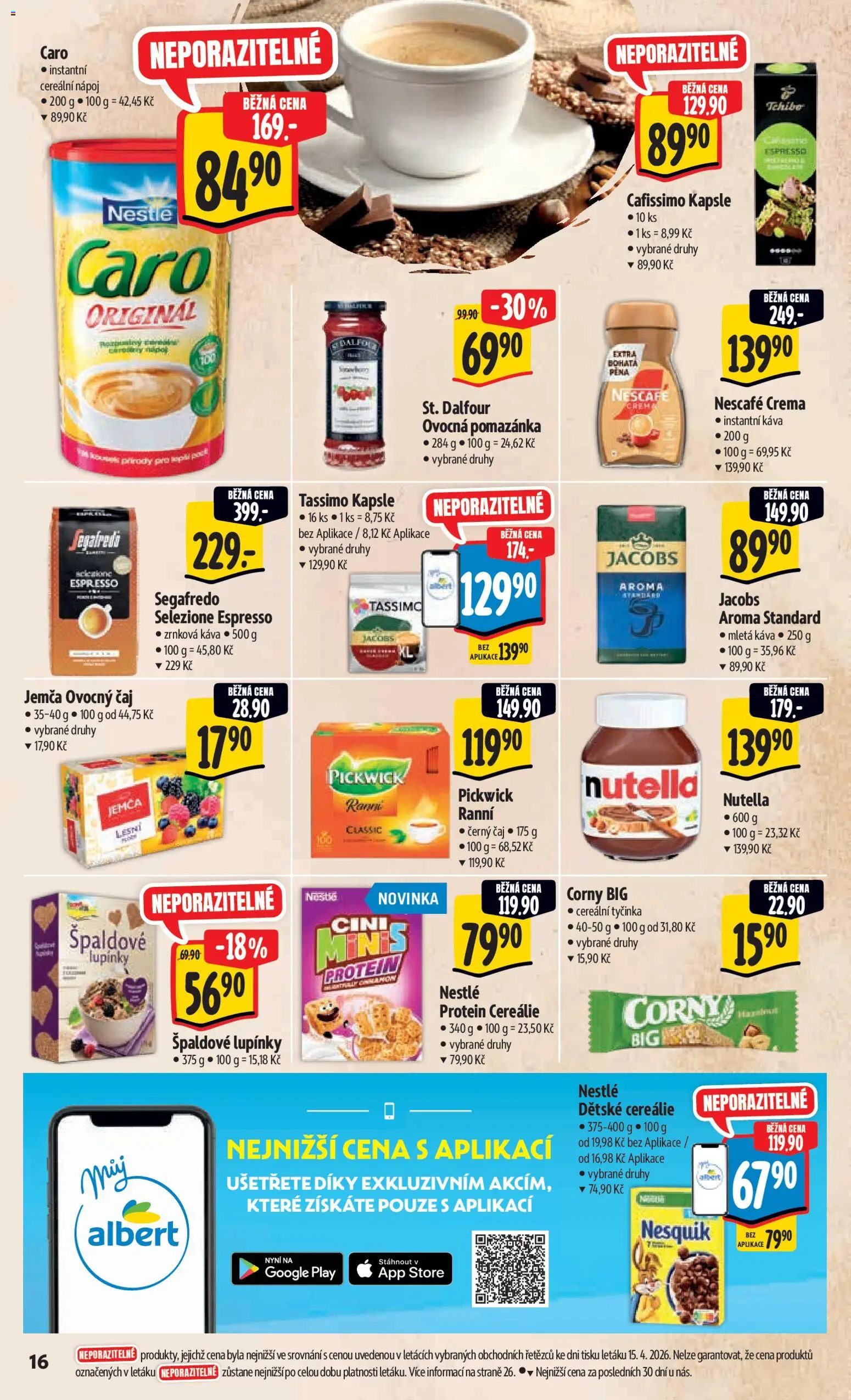 Albert leták - Hypermarket od 22.04.2026 | Strana: 24 | Produkty: Tassimo, Kapsle, Tchibo, Jacobs