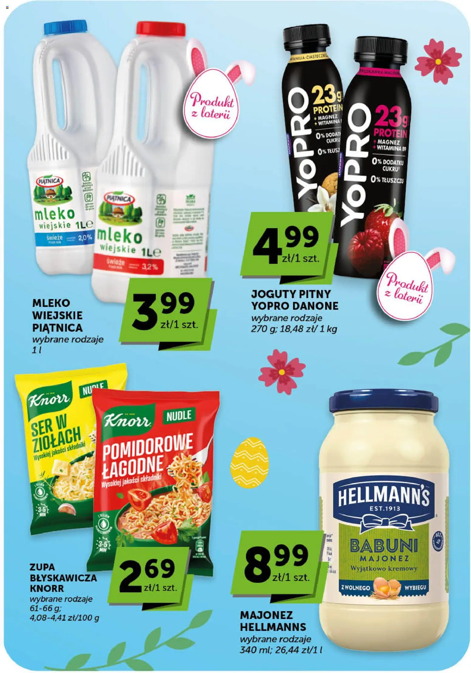 Groszek gazetka - Minimarket od 19.03.2026 | Strona: 13 | Produkty: Mleko, Zupa, Ser, Majonez