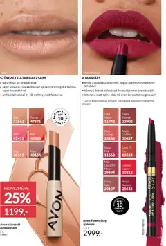 Katalógus AVON 2025 decemberi - amely érvényes a következő dátumtól: 01.12.2025 | Oldal: 83 | Termékek: Ajakrúzs, Fényvédő