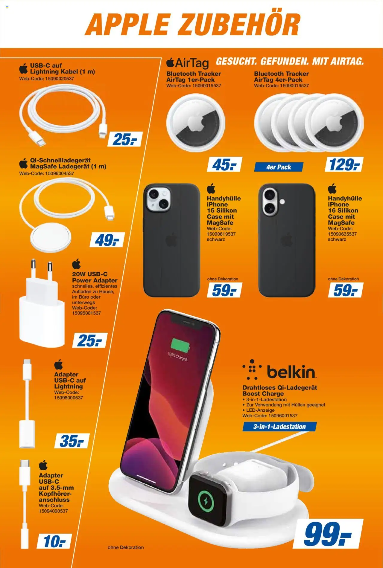 Expert Smarthphone Highlights im August - gültig ab dem 01.08.2025 | Seite: 18 | Produkte: Adapter, Apple, Ladegerät, Kopfhörer