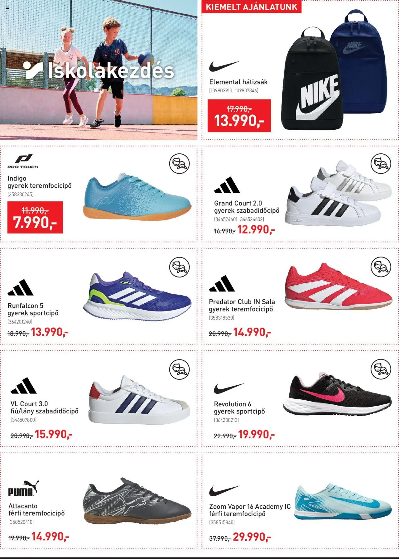 Intersport akciós ujság - amely érvényes a következő dátumtól: 05.08.2025 | Oldal: 6 | Termékek: Hátizsák, Sportcipő