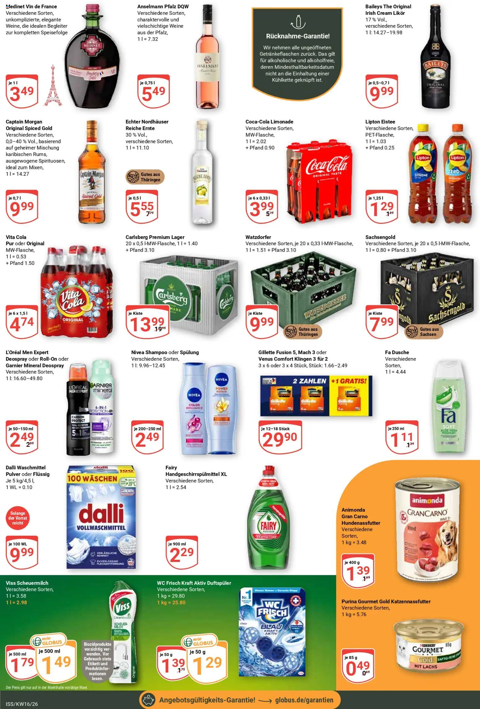 Globus Prospekt 	 – gültig ab 13.04.2026 | Seite: 3 | Produkte: Carlsberg, Limonade, Shampoo, Spülung