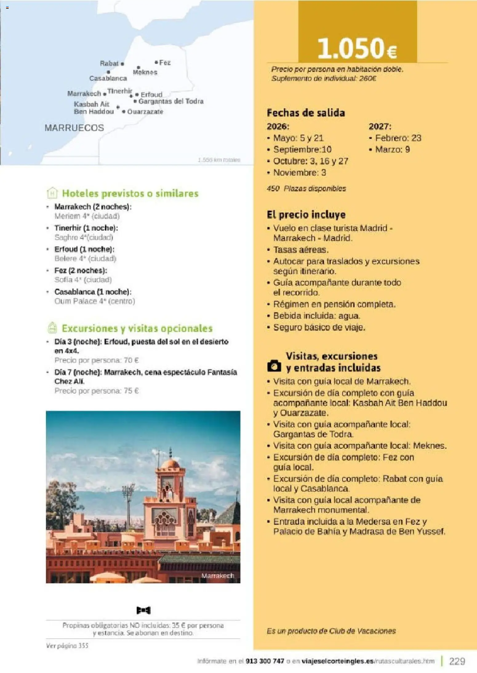 Viajes El Corte Inglés Rutas Culturales de la Comunidad de Madrid │ válido desde el 01.04.2026 | Página: 229