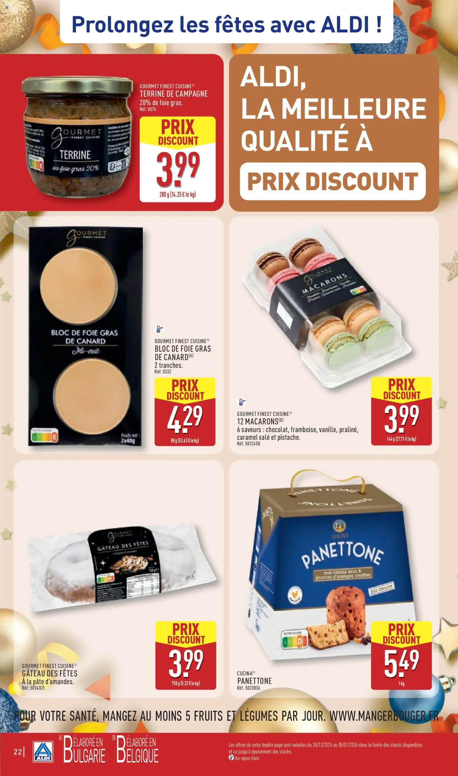 {H1} | Page: 25 | Produits: Foie Gras de Canard, Panettone, Macarons, Bloc de foie gras