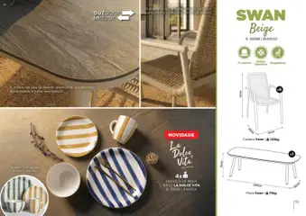 Pré-visualização Espaço Casa folheto Ar Livre 2026 válido de 07.03.2026 | Página: 55 | Produtos: Cadeiras, Mesa, Cadeira