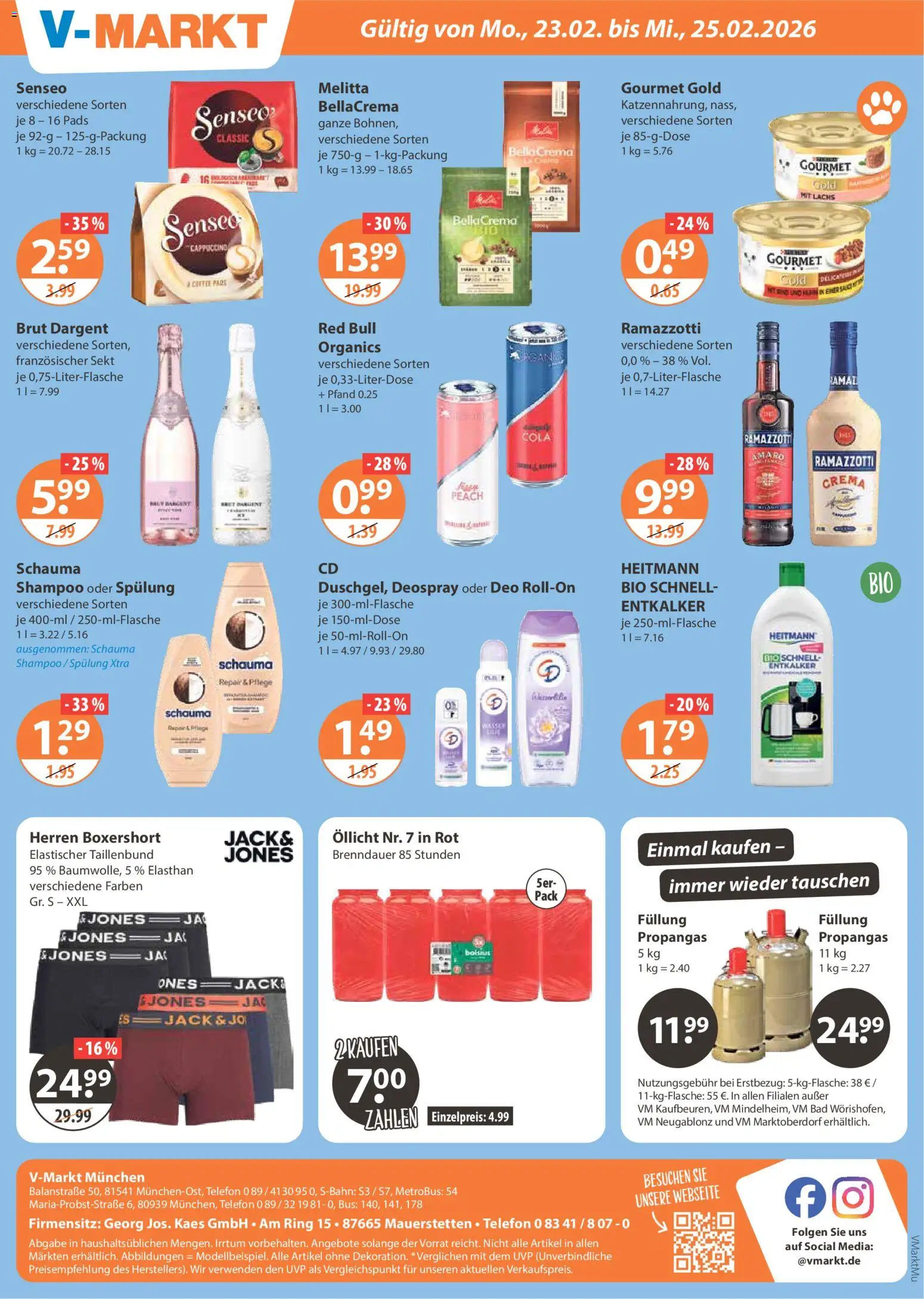 V-Markt - München – gültig ab 19.02.2026 | Seite: 20 | Produkte: Melitta, Spülung, Lachs, Jacke