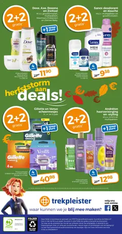 Trekpleister - Folder - Voorbeeld van een folder van Trekpleister, geldig van 21.10.2025 | Pagina: 16 | Producten: Deodorant, Kan, Douche, Shampoo