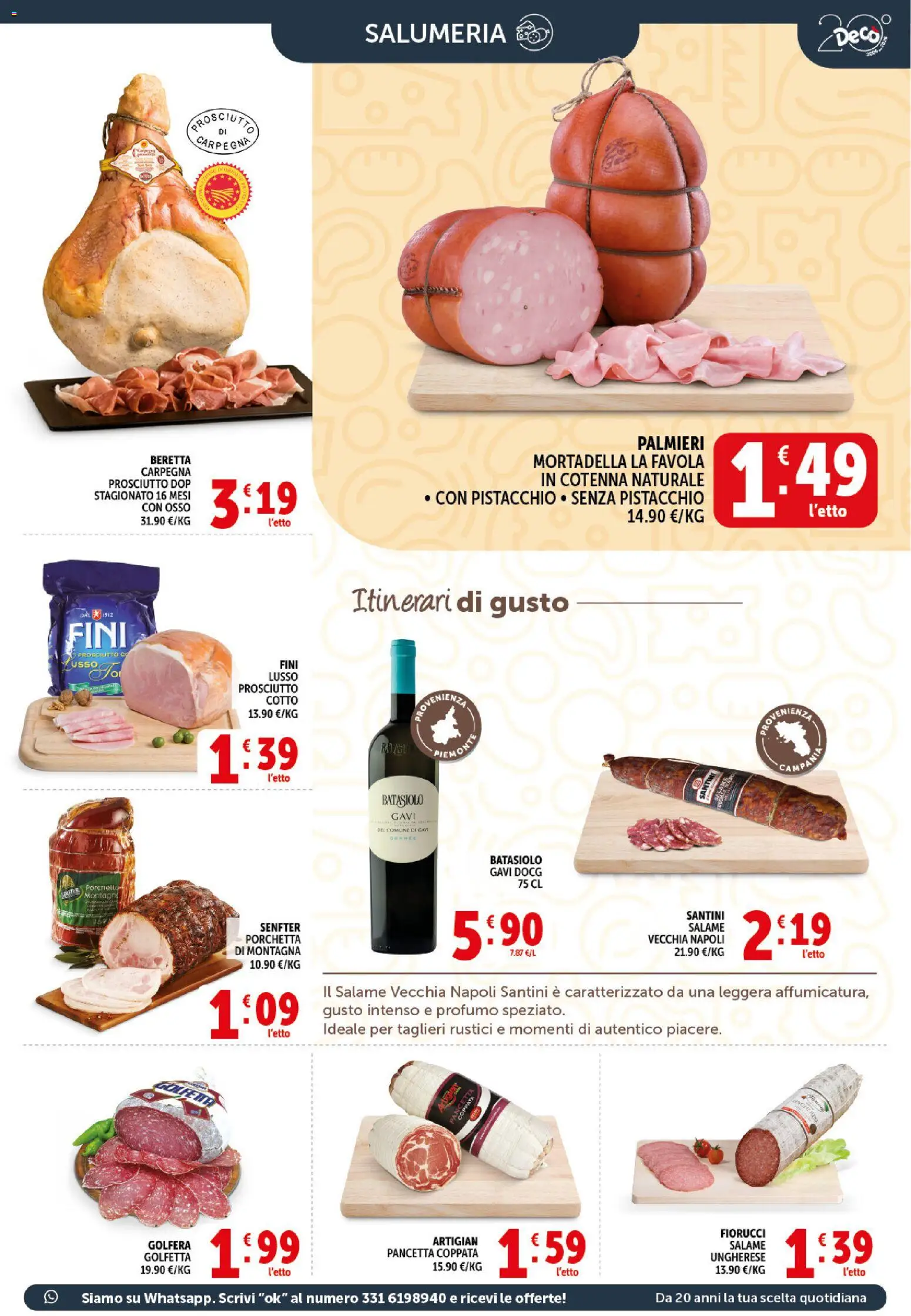 Volantino Decò del 21.04.2026 | Pagina: 3 | Prodotti: Porchetta, Pancetta, Mortadella, Profumo