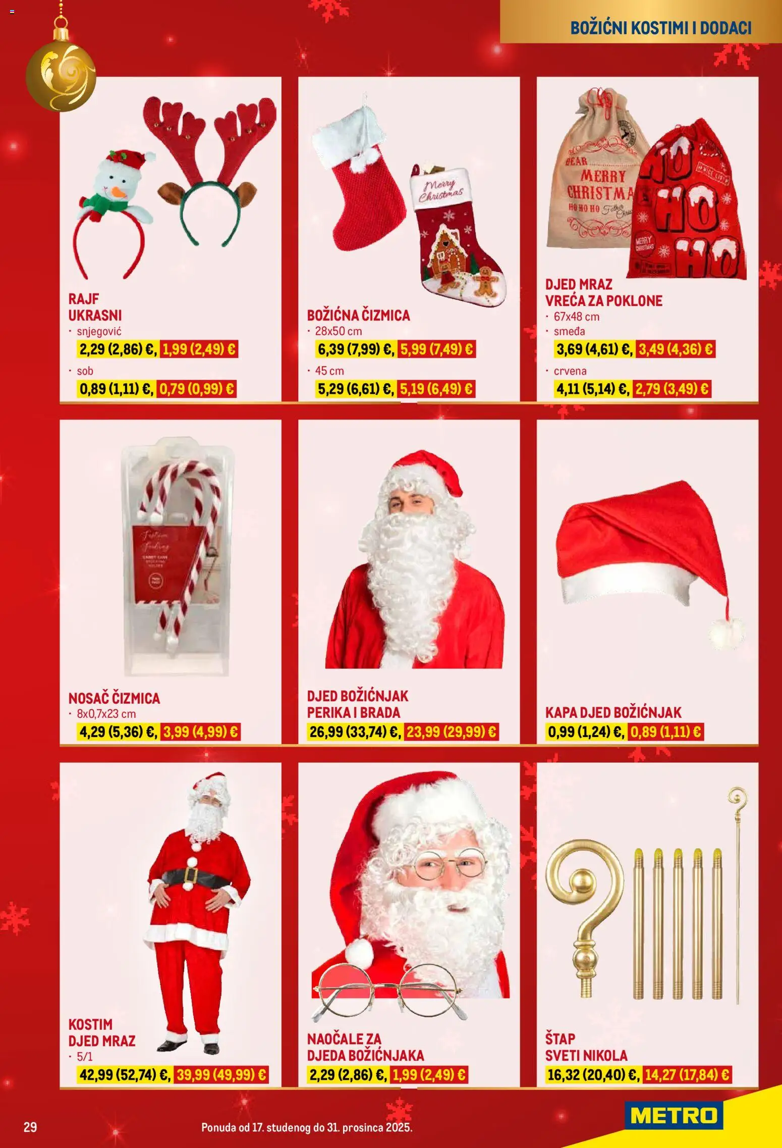Metro katalog | vrijedi od 17.11.2025 | Stranica: 29 | Proizvodi: Kapa, Naočale