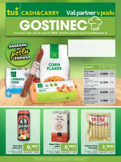 Tuš katalog cash & carry trgovec - pregled letaka veljavnega od 07.08.2025