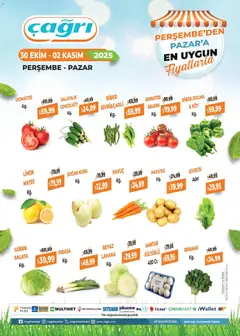 30.10.2025 tarihinden itibaren geçerli olan Çağrı Market kataloğu önizlemesi | Sayfa: 2