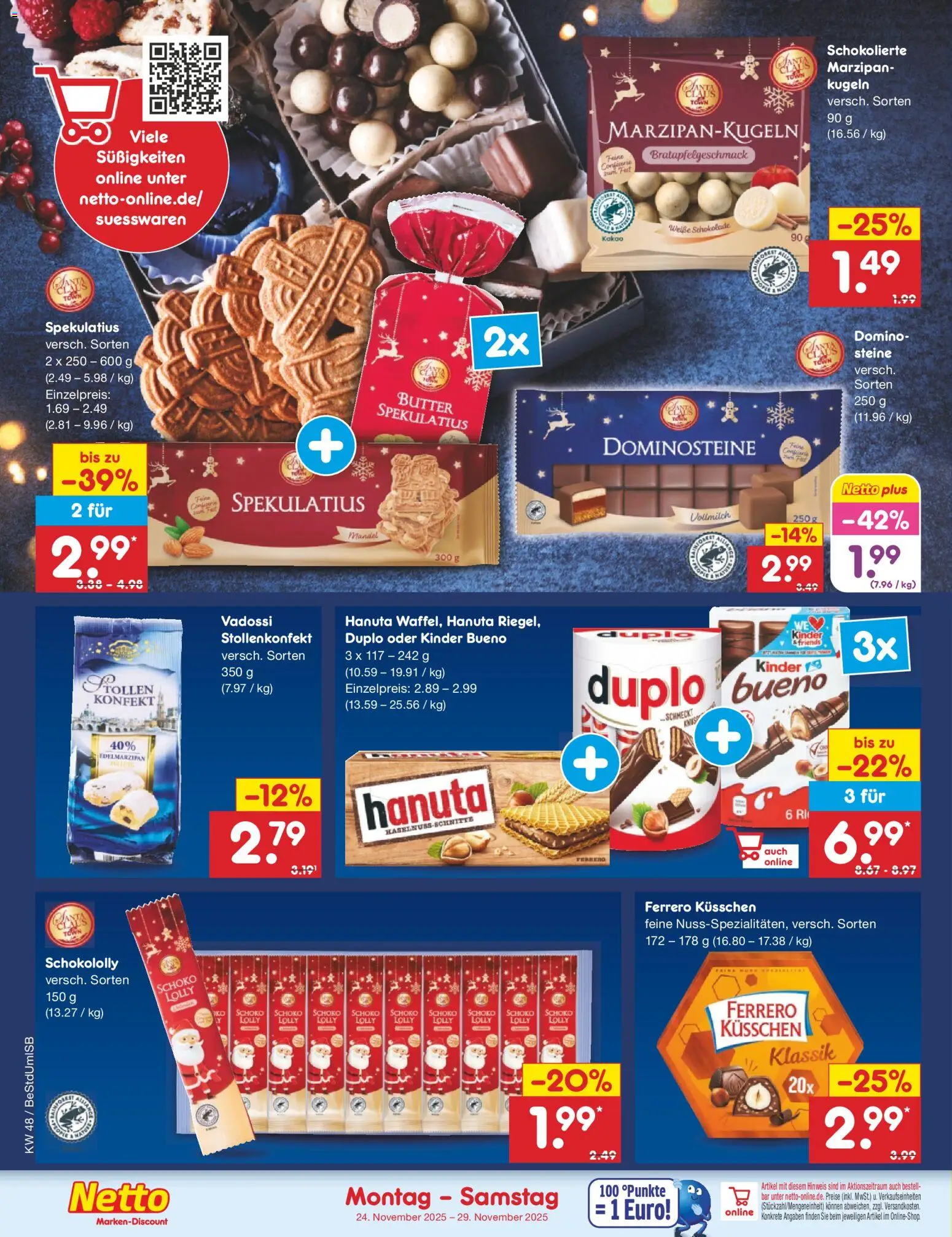 Netto Marken-Discount - Black Friday – gültig ab 24.11.2025 | Seite: 20 | Produkte: Butter, Schokolade, Kinder bueno, Süßigkeiten