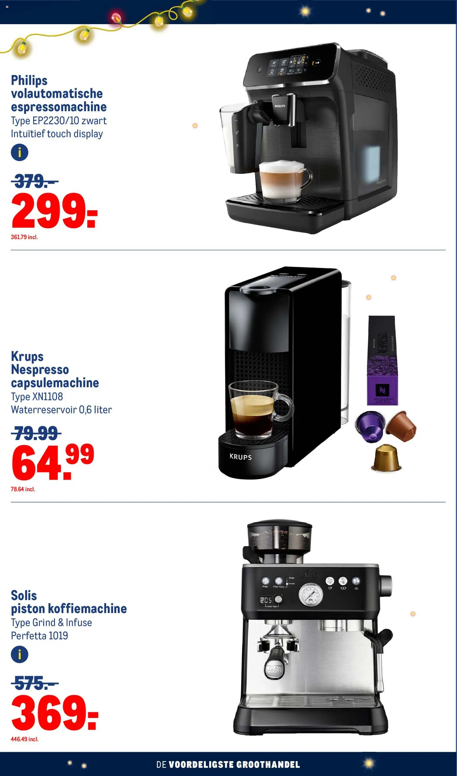 {H1} | Pagina: 8 | Producten: Koffiemachine