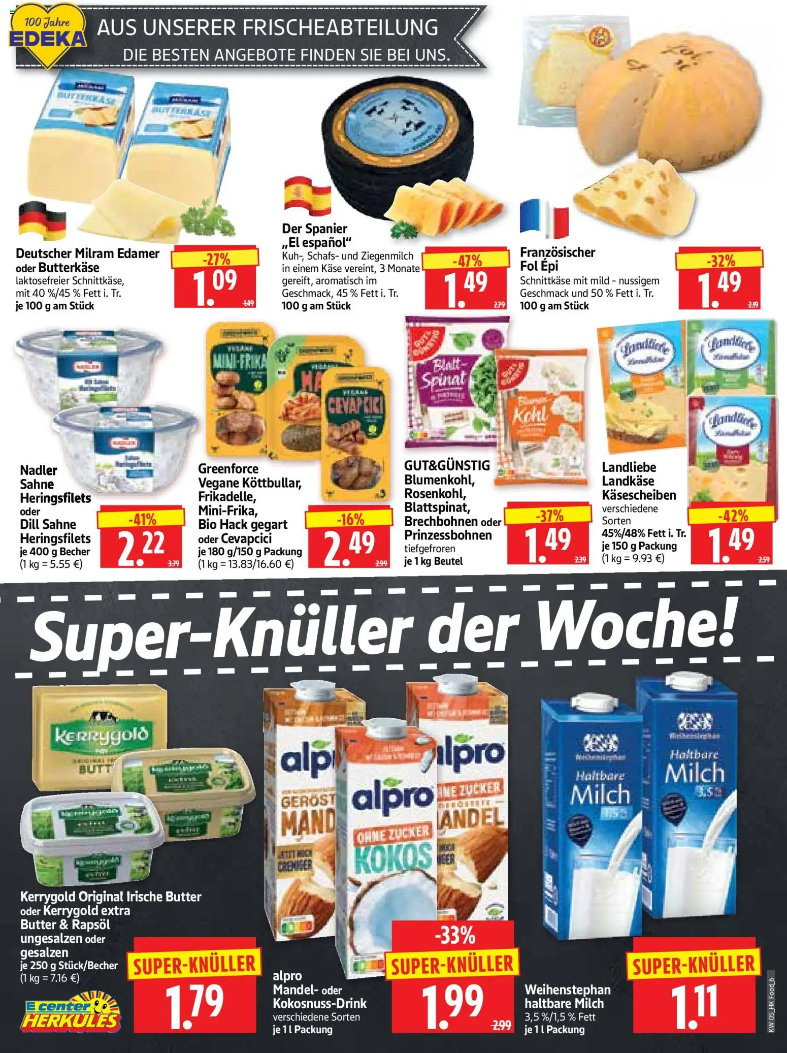 HERKULES Prospekt 	 – gültig ab 26.01.2026 | Seite: 6 | Produkte: Butter, Cevapcici, Alpro, Dill