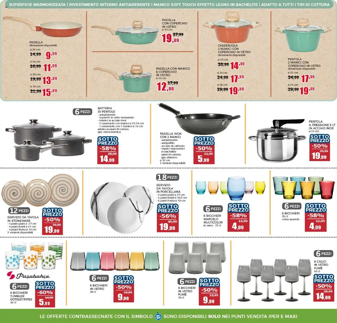 Volantino Happy Casa del 27.08.2025 | Pagina: 3 | Prodotti: Frutta, Padella, Casseruola, Batteria
