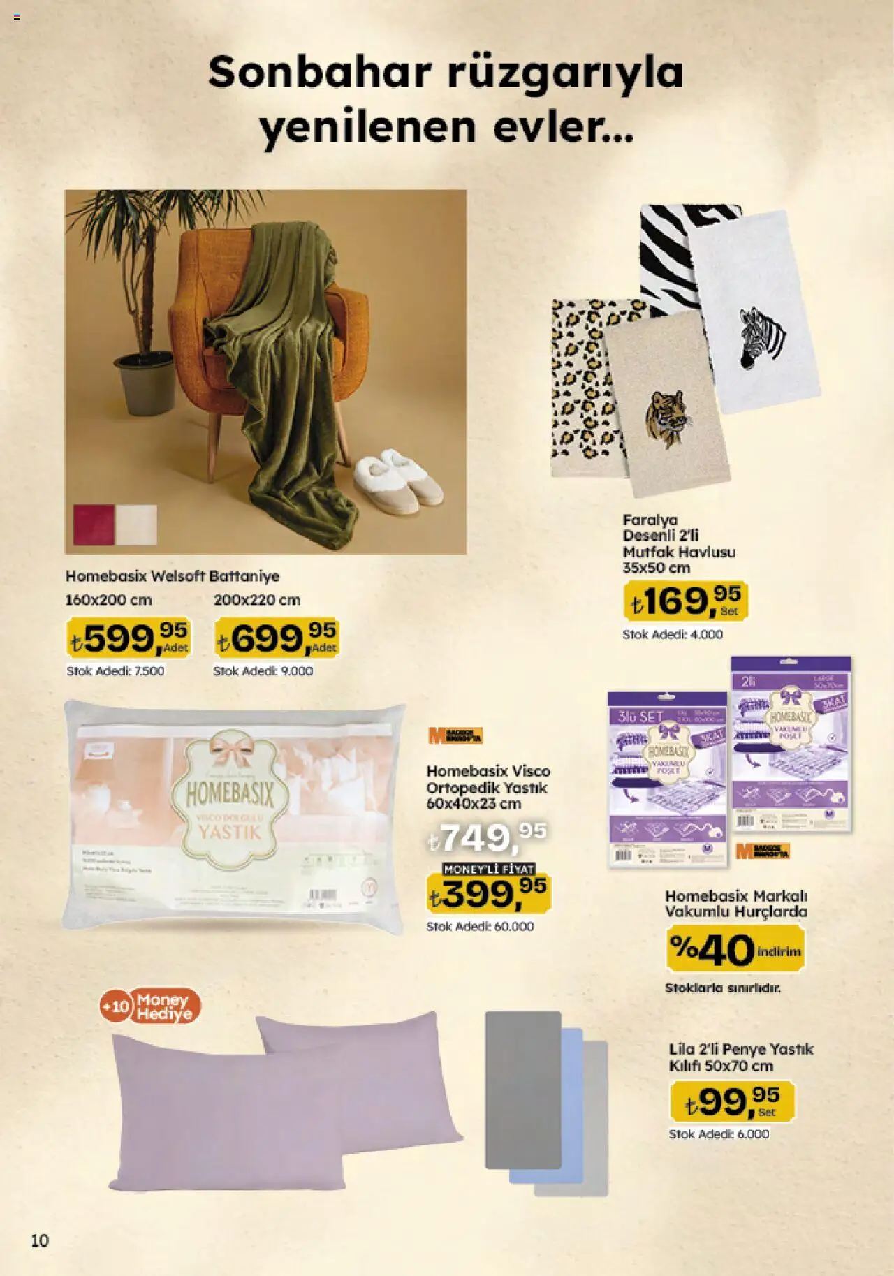 Migros Katalog - Migroskop - 09.10.2025 tarihinden itibaren geçerlidir | Sayfa: 92 | Ürünler: Yastık, Battaniye, Yastık kılıfı