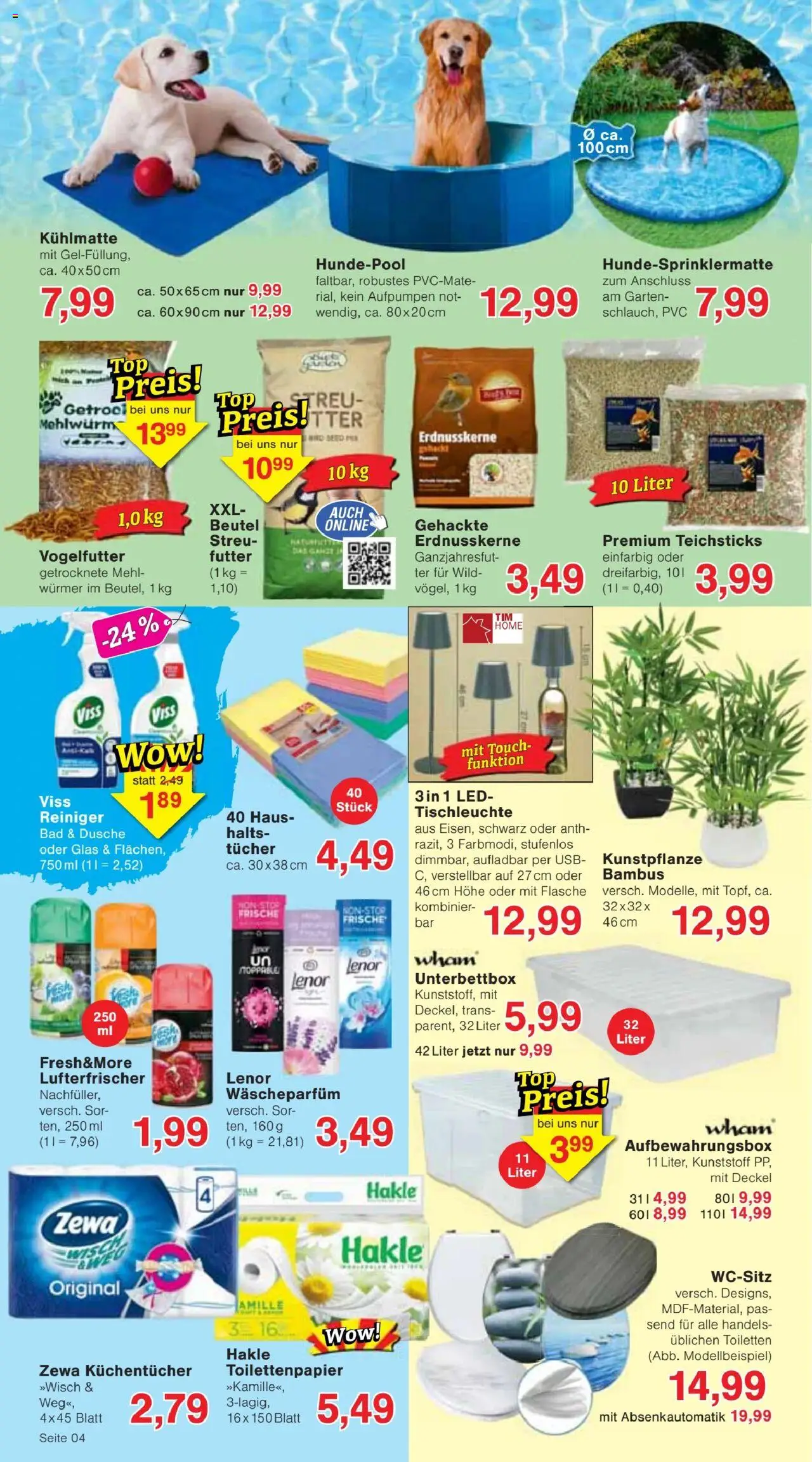 Jawoll Prospekt - gültig ab dem 30.06.2025 | Seite: 4 | Produkte: Lenor, Mehl, Zewa, Toilettenpapier