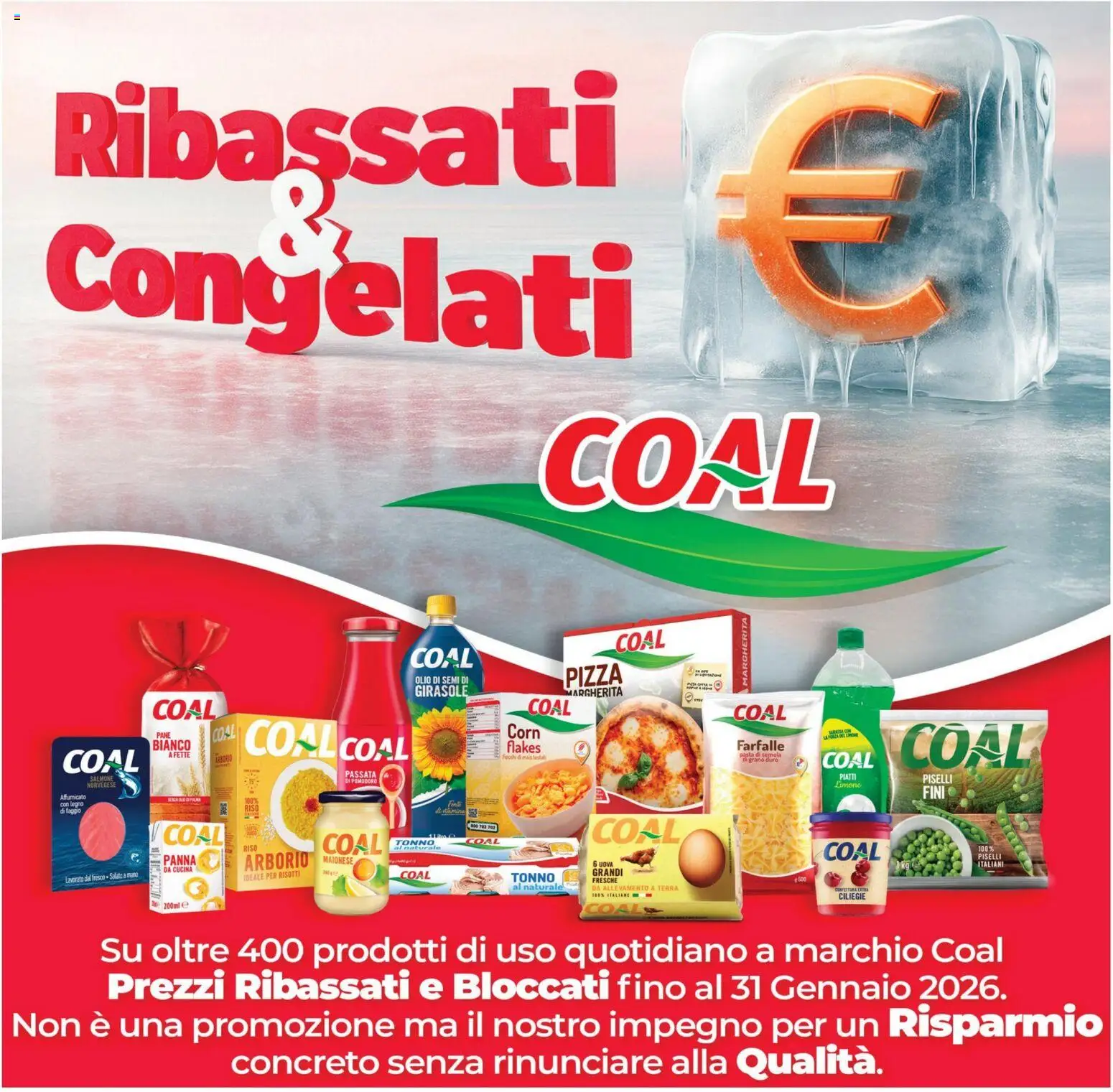 Volantino Coal del 28.11.2025 | Pagina: 12 | Prodotti: Pane, Salmone, Olio, Tonno