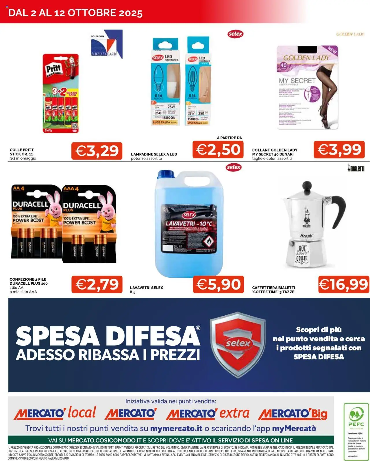 Volantino Mercatò del 02.10.2025 | Pagina: 36 | Prodotti: Pile, Caffettiera, Collant