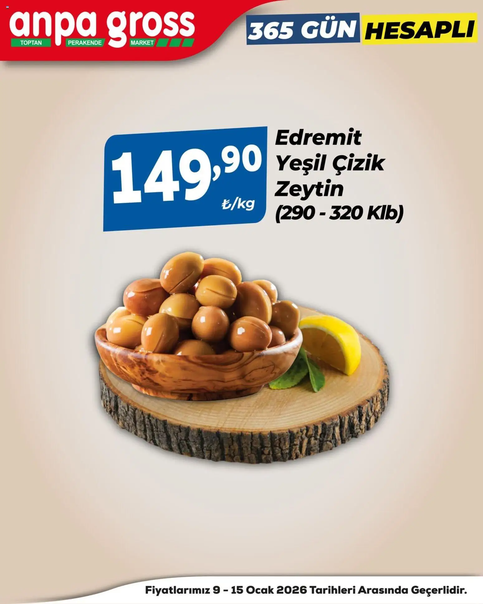 Anpa Gross Katalog - 09.01.2026 tarihinden itibaren geçerlidir | Sayfa: 11 | Ürünler: Zeytin, Ocak