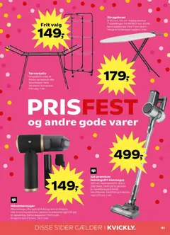 Kvickly Tilbudsavis gyldig fra 15.08.2025 | Side: 41 | Produkter: Strygebræt, Stik, USB, Støvsuger