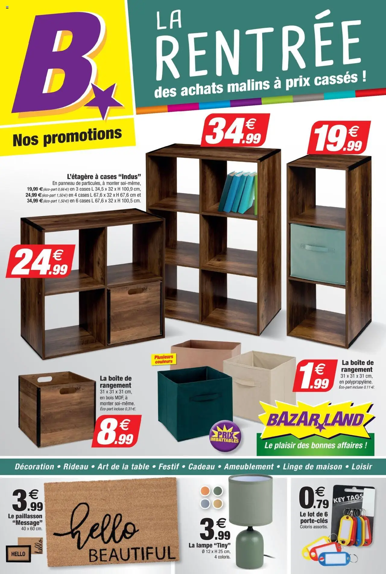  | Page: 1 | Produits: Table, Paillasson, Lampe, Rideau