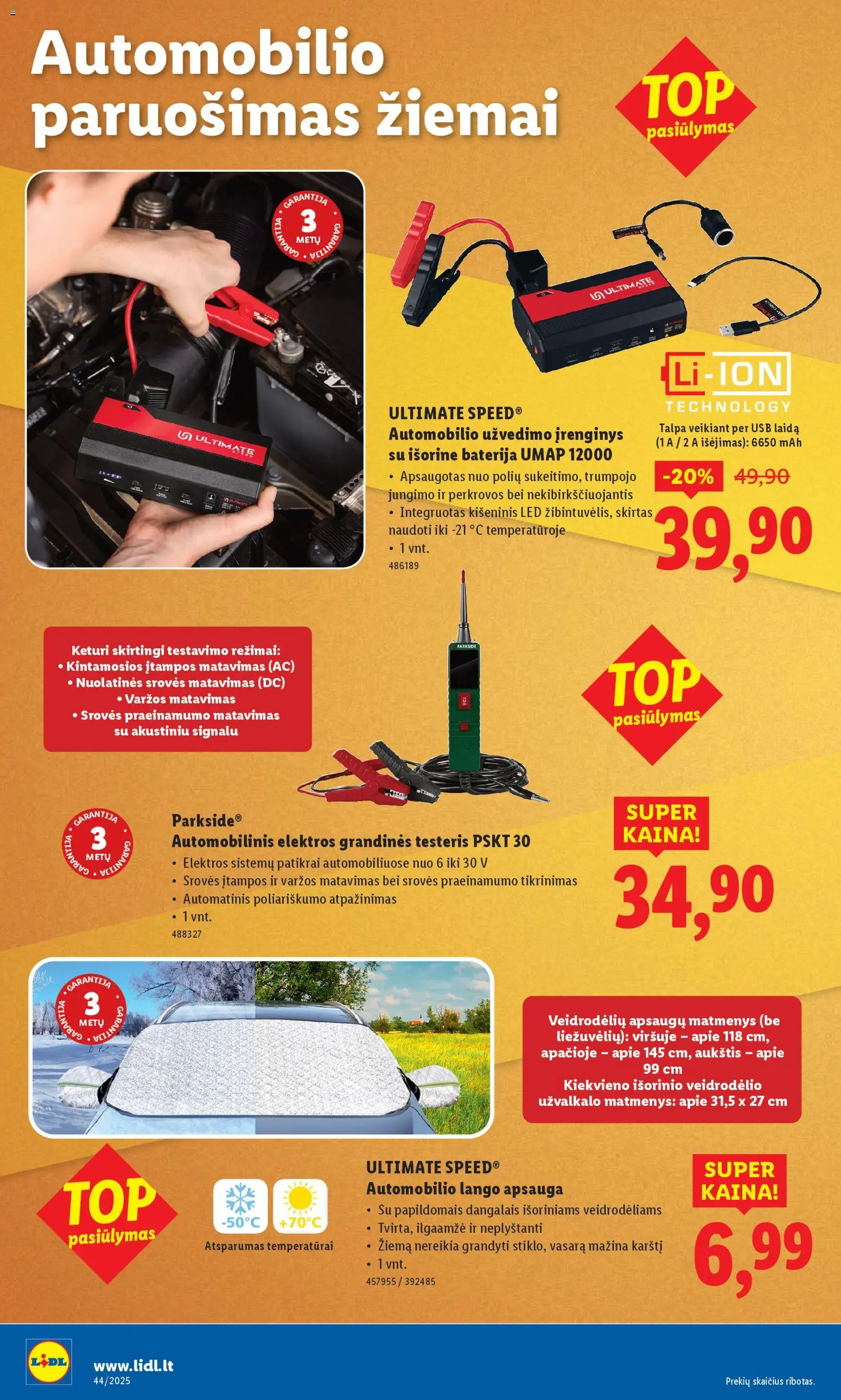LIDL akcijos nuo 27.10.2025 | Puslapis: 4 | Prekių: Baterija, USB