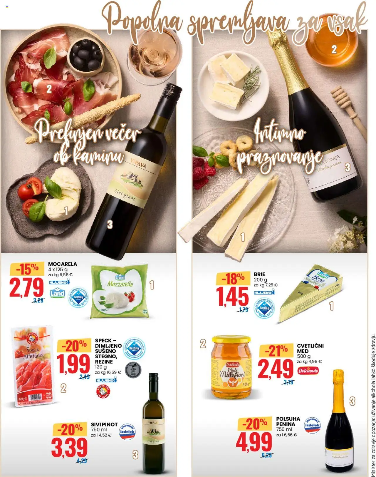 Novi Eurospin katalog ponudbe – veljaven od 09.10.2025 | Stran: 4 | Izdelki: Mocarela, Penina, Sal
