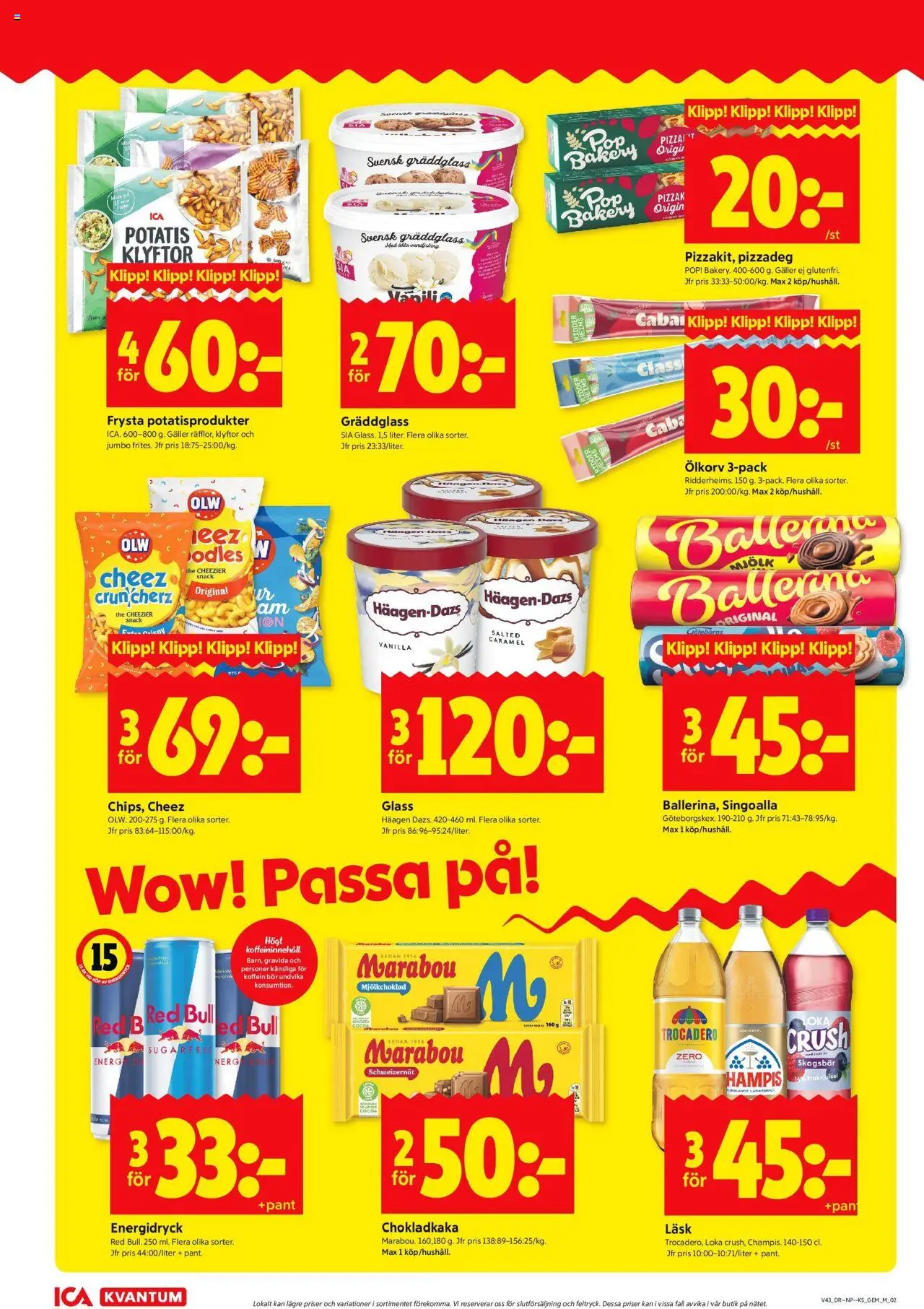 ICA Kvantum reklamblad aktuell från 20.10.2025 | Sida: 2 | Produkter: Singoalla, Chokladkaka, Galler, Potatis